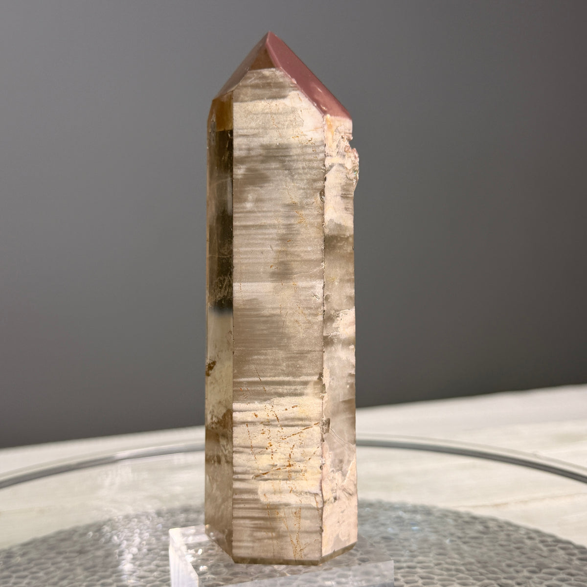 Pink Lithium Quartz (Rare) Crystal Tower Specimen PLQ#33 – Wholehearted Crystal Creations