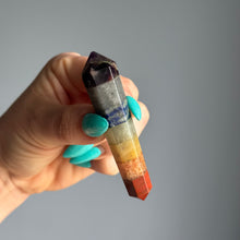 Sarah's 7 Chakra Double Terminated Point Crystal Specimen
