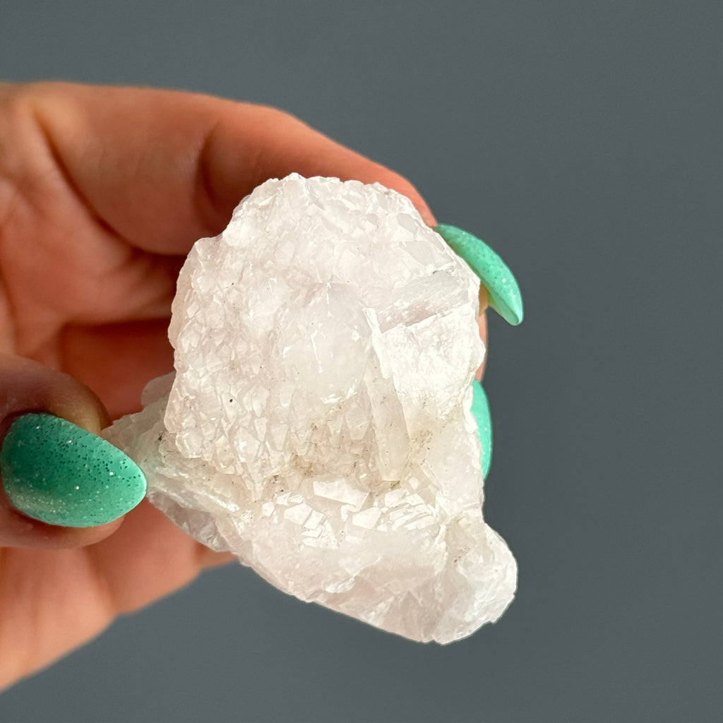 Mangano Calcite Etched UV Reactive Crystal Specimen – Wholehearted Crystal Creations