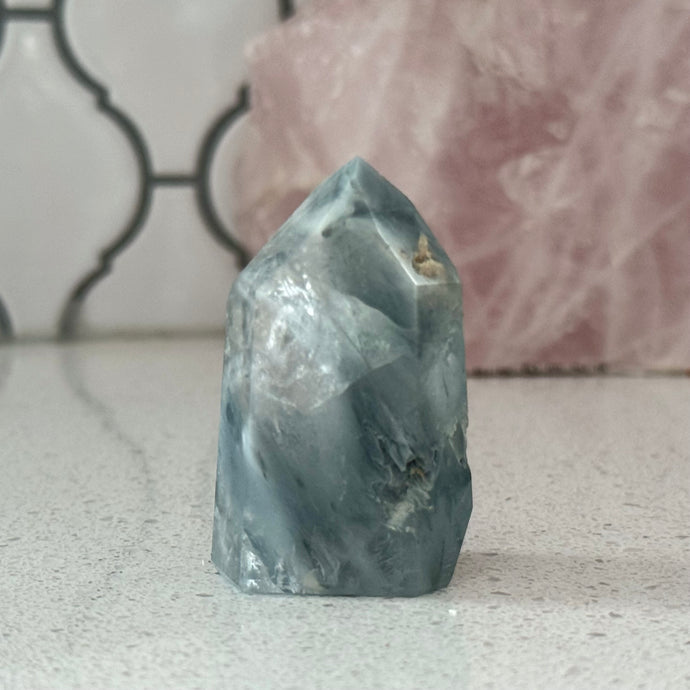 Blue Tara Quartz Crystal Specimen – Wholehearted Crystal Creations