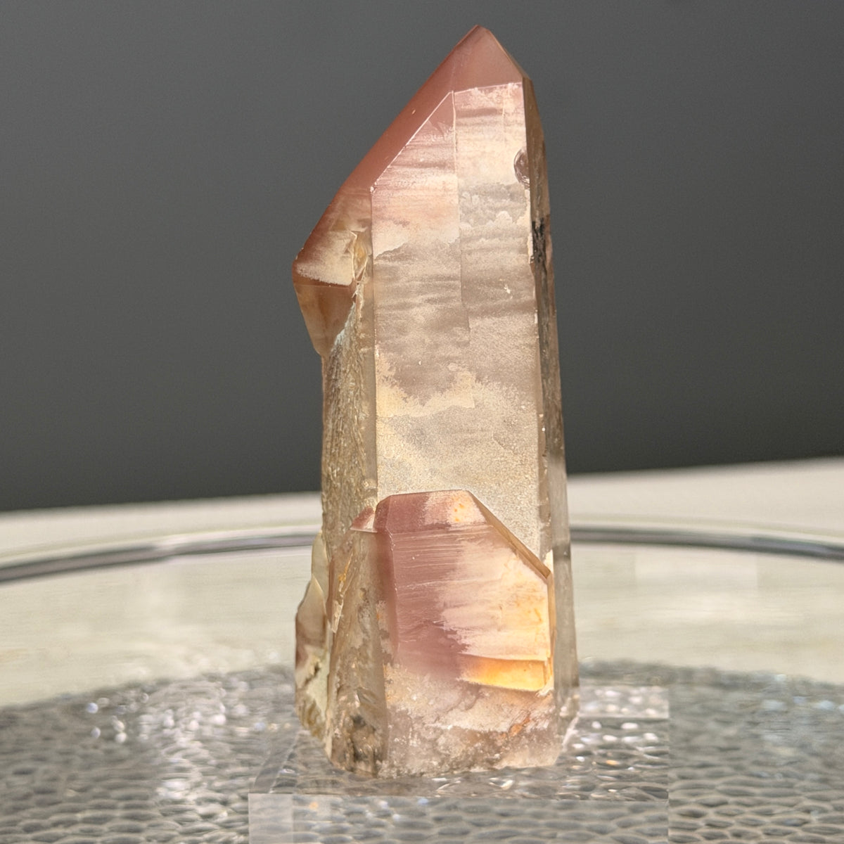 Pink Lithium Quartz (Rare) Crystal Tower Specimen PLQ#40 – Wholehearted Crystal Creations