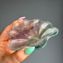 Rainbow Fluorite Shell Trinket Dish Specimen