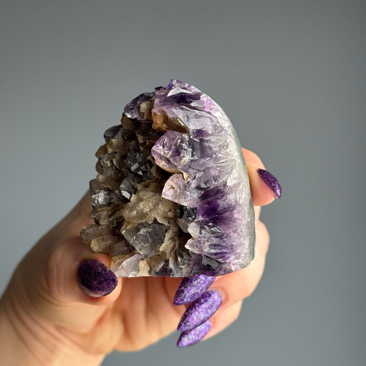 Amethyst Geode Mini Cathedral Cluster Crystal Specimen – Wholehearted Crystal Creations