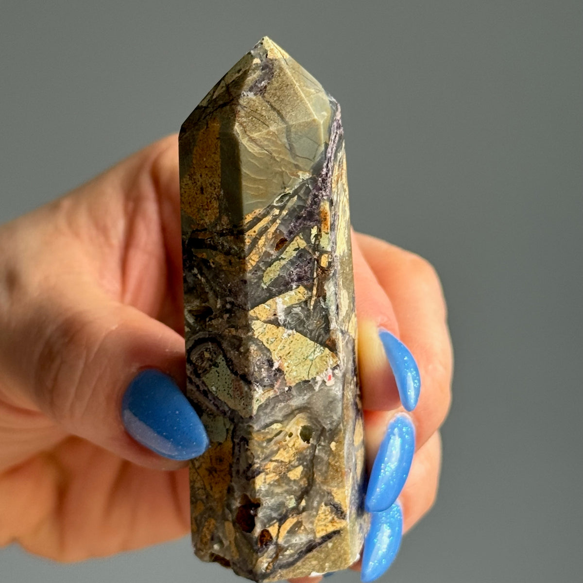 Purple Brecciated Maligano Jasper Tower Crystal Specimen – Wholehearted Crystal Creations