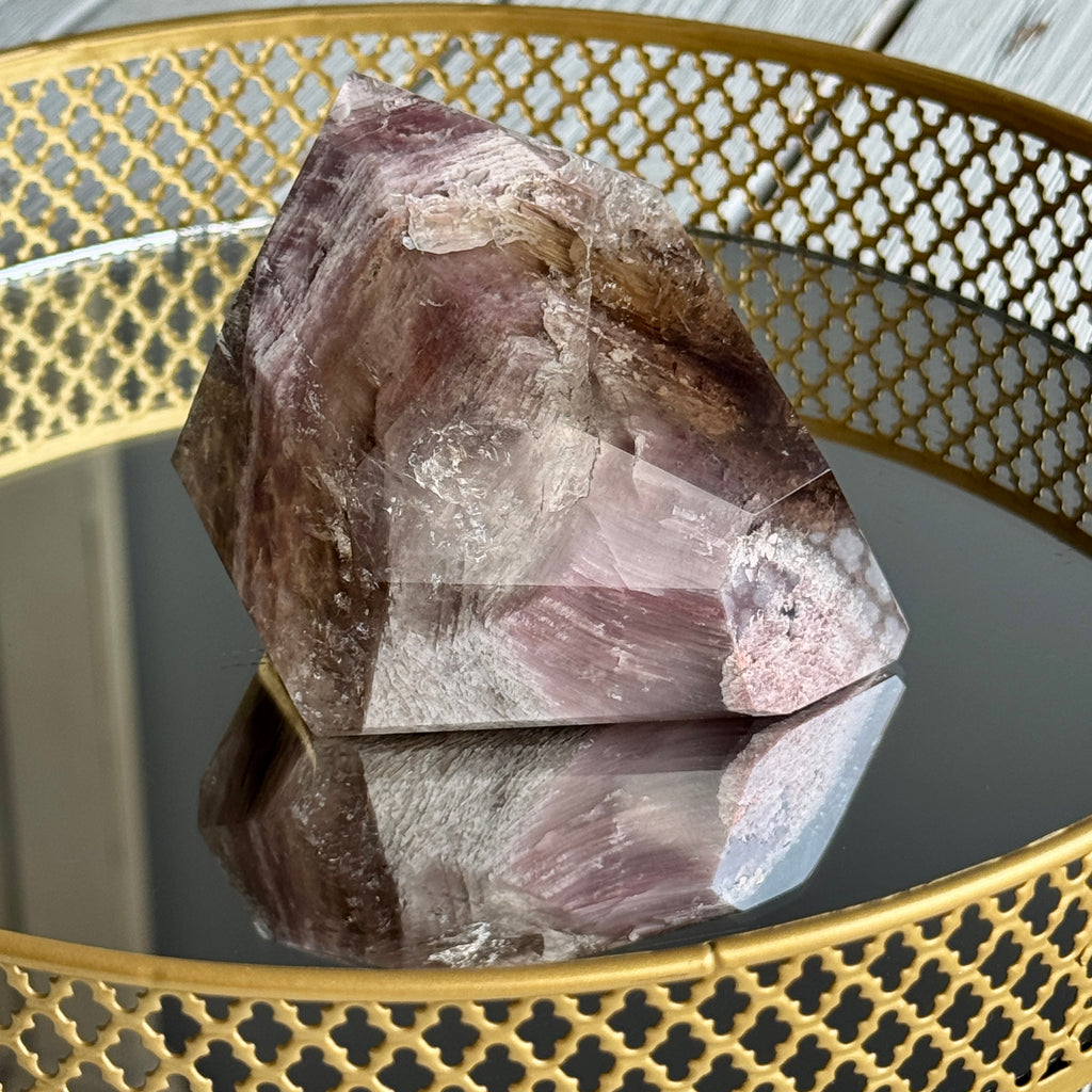 Pink Lithium Quartz (Rare) Crystal Tower Specimen PLQ#9 – Wholehearted Crystal Creations