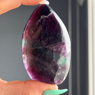 Rainbow Flourite Flame Specimen