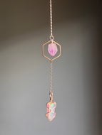 Amethyst Angel Aura Quartz Hanging Suncatcher Decor – Wholehearted Crystal Creations