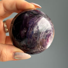 Purple Mica (AAA Lepidolite) Crystal Sphere Specimen