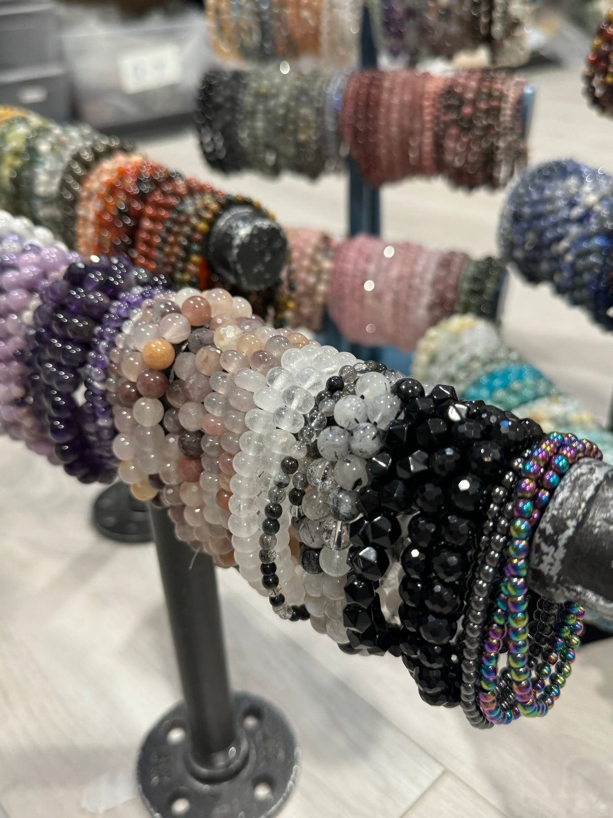 A-Z Choose Your Own 8mm Beaded Stretch Crystal Bracelet