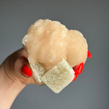 Green Apophyllite & Peach Stilbite Specimen