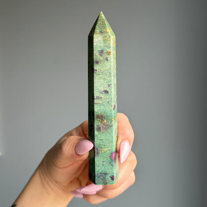 Ruby in Fuchsite Tower Specimen (1)