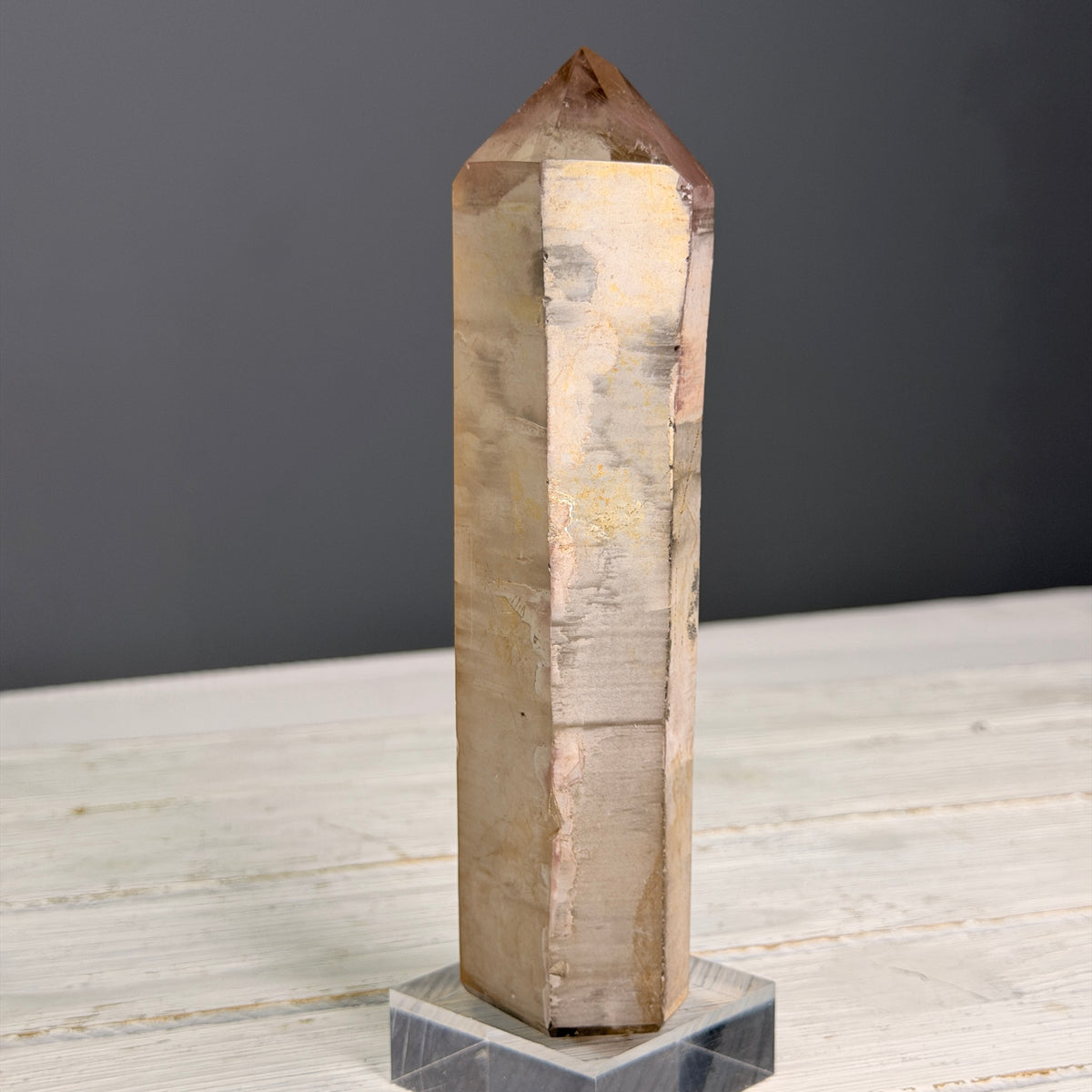 Pink Lithium Quartz (Rare) Crystal Tower Specimen PLQ#32 – Wholehearted Crystal Creations