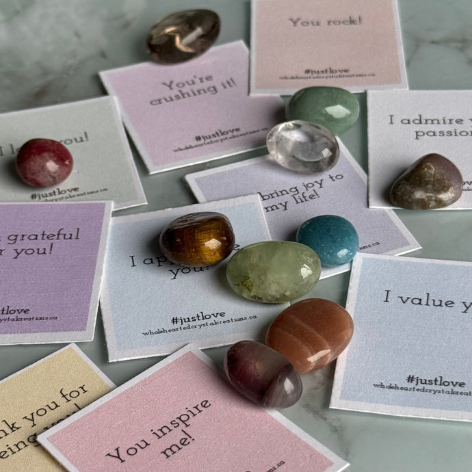 Mini Valentine's Day Affirmation & Gratitude Stone Set