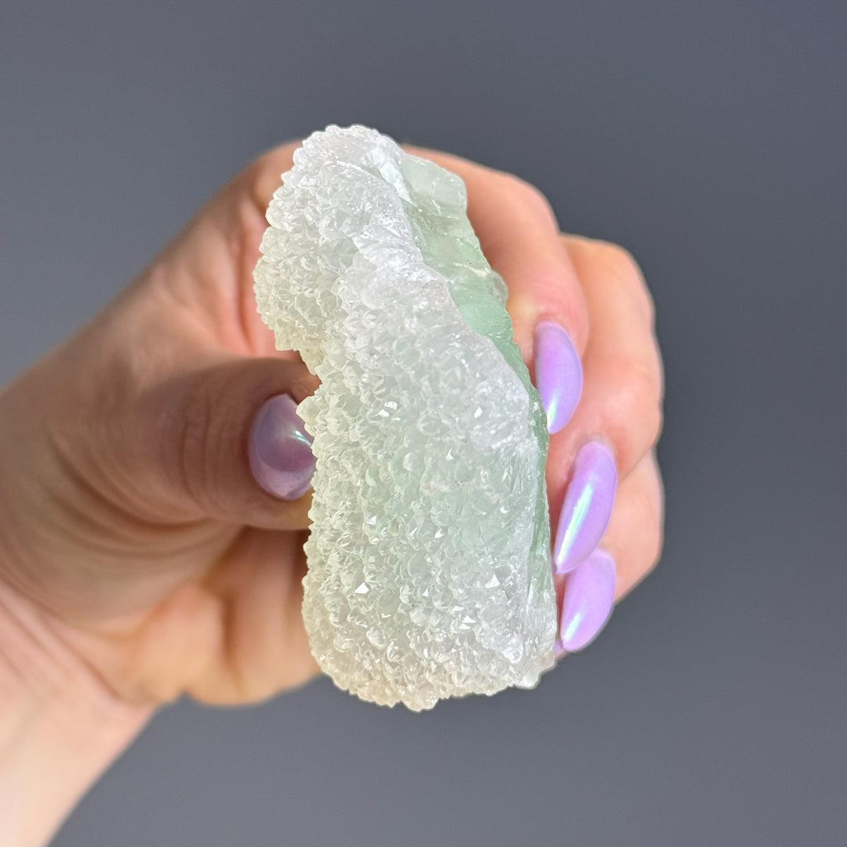 Green Sugar Fluorite Quartz Druzy Crystal Specimen – Wholehearted Crystal Creations