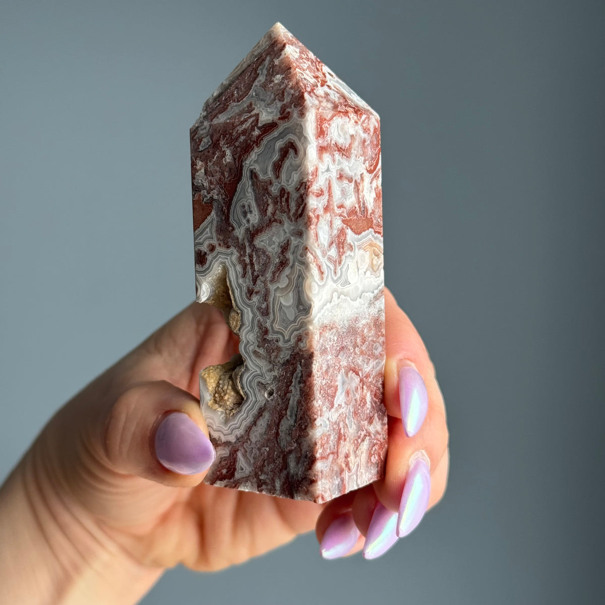 Crazy Lace Agate Tower Crystal Specimen – Wholehearted Crystal Creations