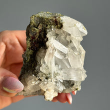 Epidote + Chlorite in Quartz Specimen #7