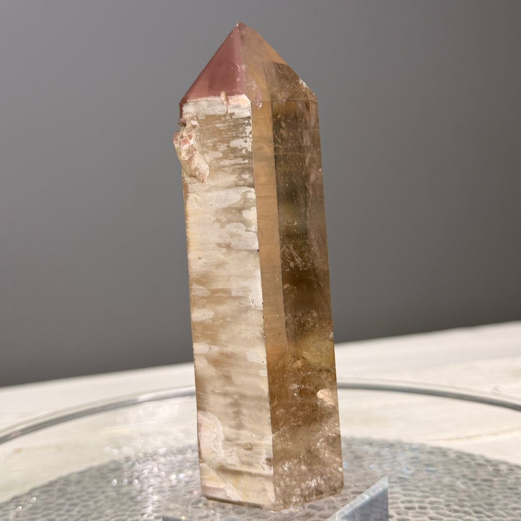 Pink Lithium Quartz (Rare) Crystal Tower Specimen PLQ#33 – Wholehearted Crystal Creations