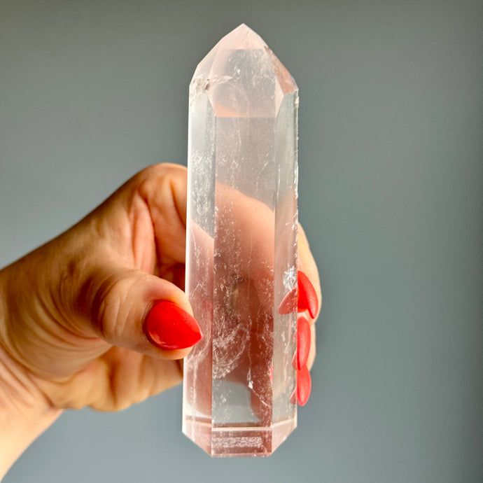 Pink Lithium Quartz (Rare) Crystal Tower Specimen PLQ#1 – Wholehearted Crystal Creations