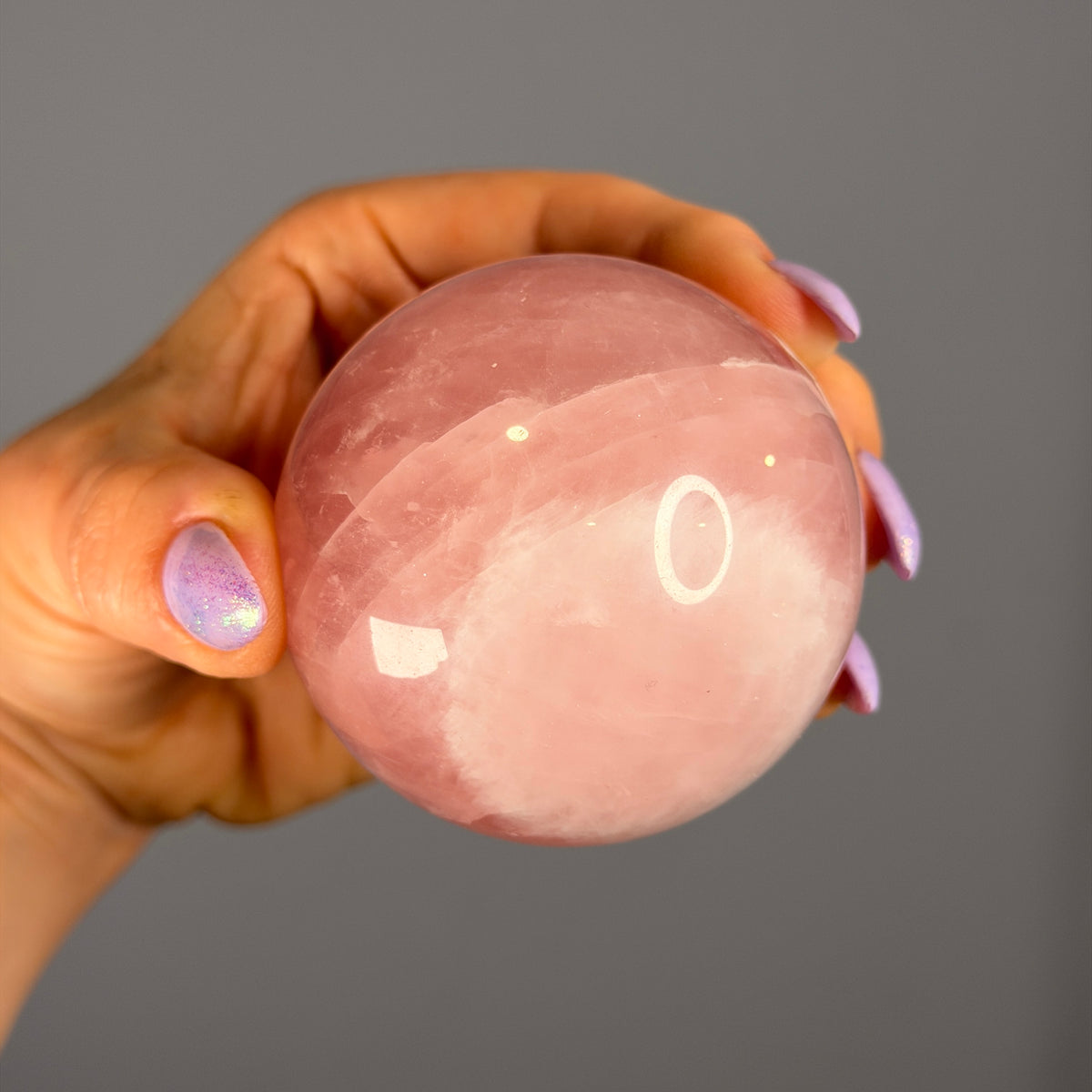 Rose Quartz Polished Sphere Specimen
