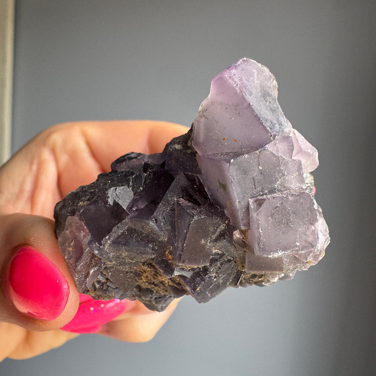 Purple Fluorite Cluster Crystal Specimen – Wholehearted Crystal Creations