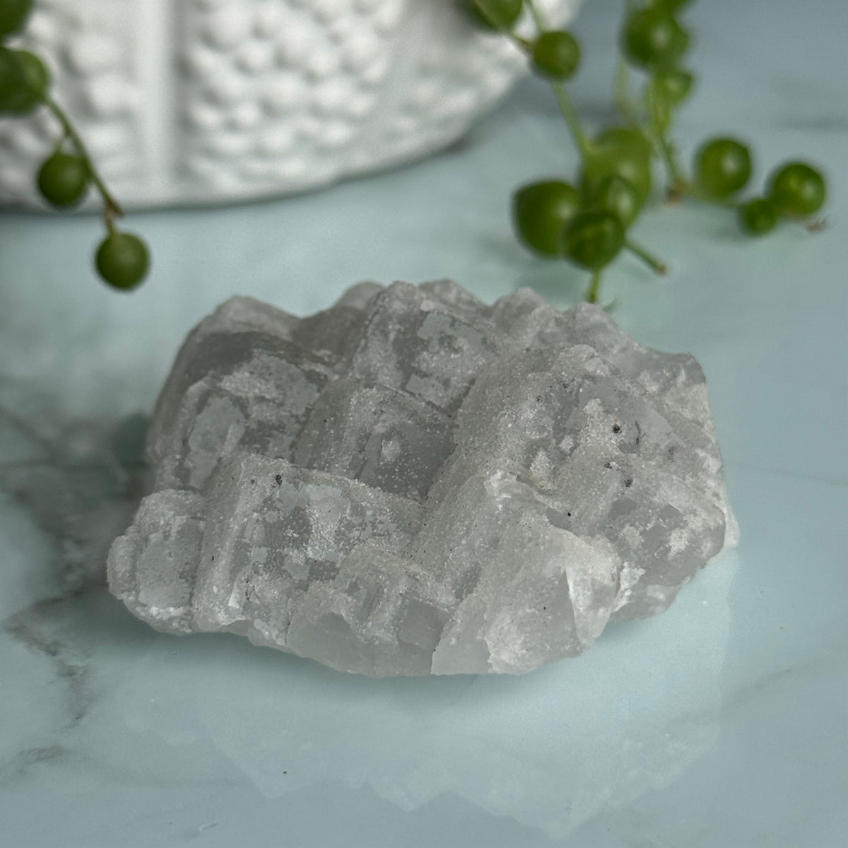 Blue Fluorite Raw Druzy Crystal Specimen – Wholehearted Crystal Creations