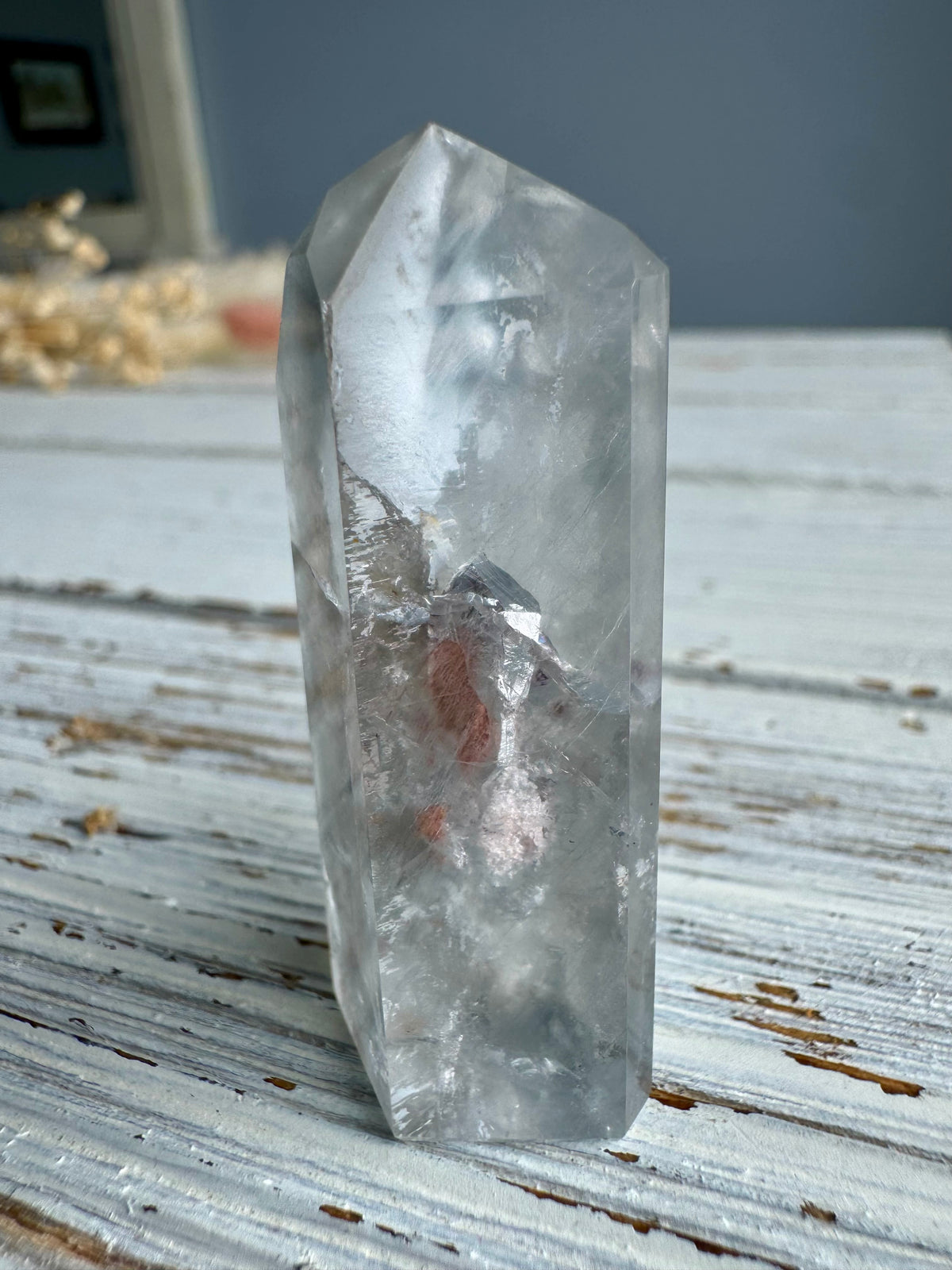 Blue Tara Quartz Crystal Specimen – Wholehearted Crystal Creations