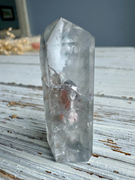 Blue Tara Quartz Crystal Specimen – Wholehearted Crystal Creations