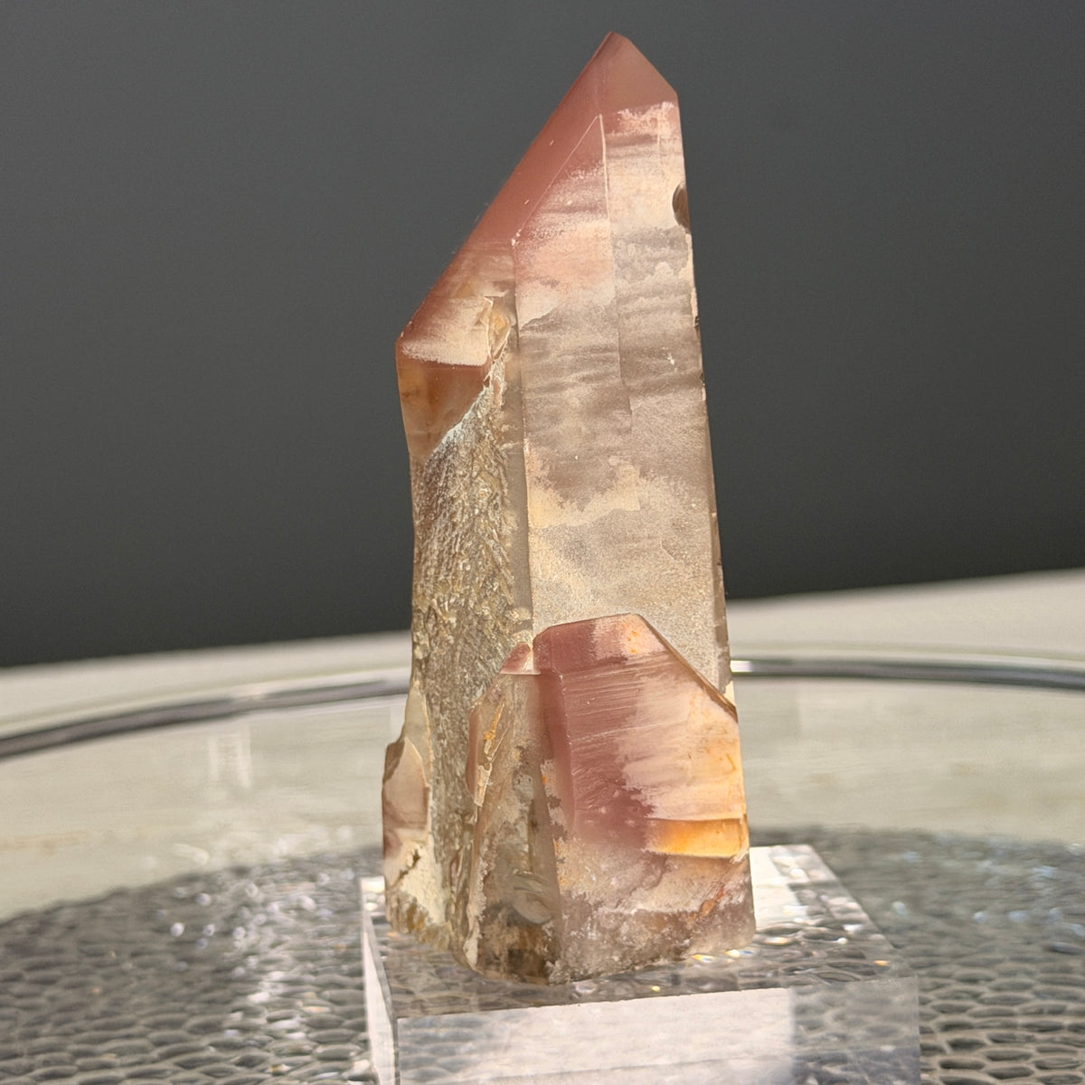 Pink Lithium Quartz (Rare) Crystal Tower Specimen PLQ#40 – Wholehearted Crystal Creations