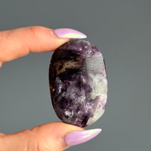 Lepidolite Palm Stone Specimen