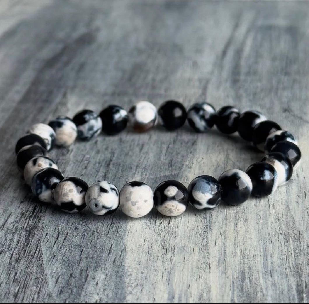 Orca Agate Stretch Bracelet – Wholehearted Crystal Creations