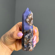 Blue Flower Agate Tower Specimen