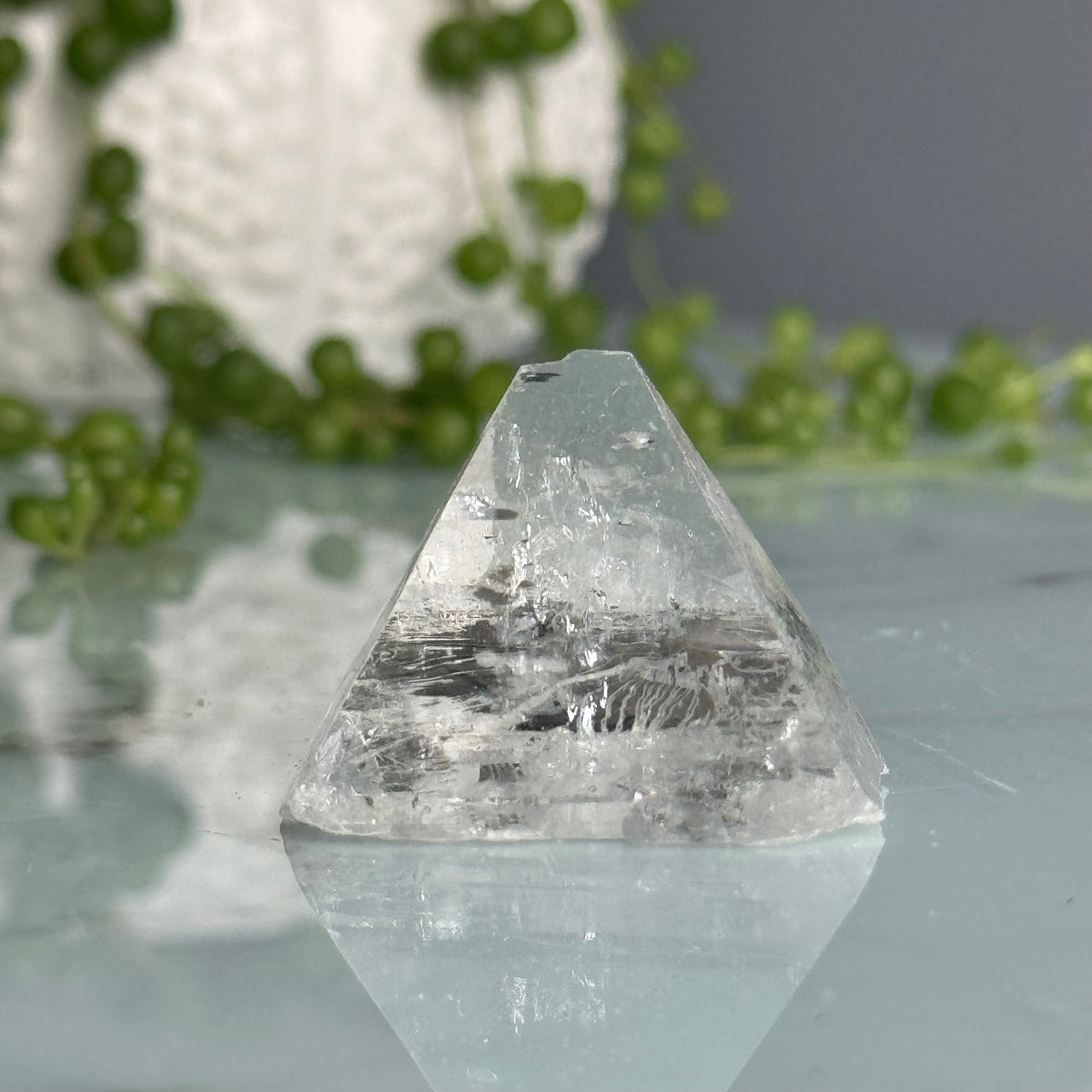 Apophyllite Crystal Pyramid A22 Specimen – Wholehearted Crystal Creations