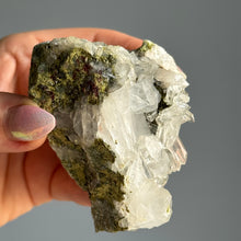 Epidote + Chlorite in Quartz Specimen #7