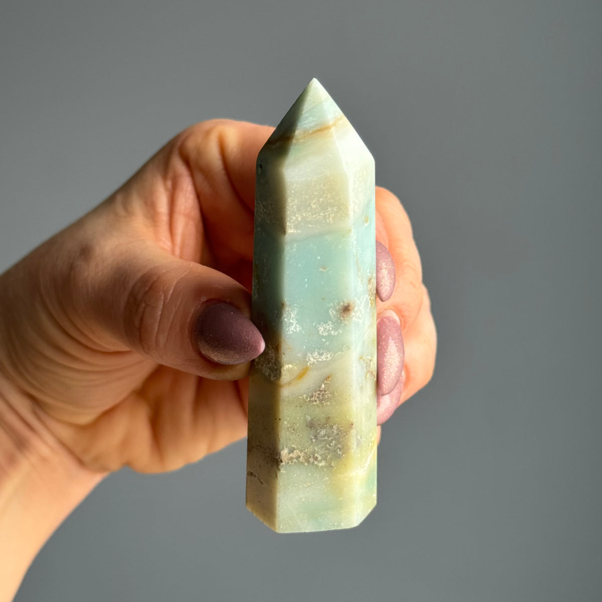 Sky Blue Quartz Crystal Tower Specimen – Wholehearted Crystal Creations