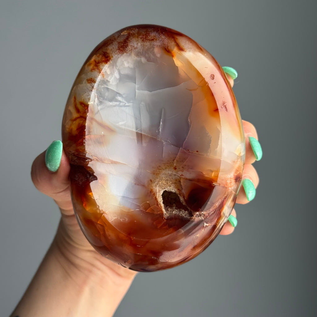 Carnelian Crystal Bowl Specimen – Wholehearted Crystal Creations