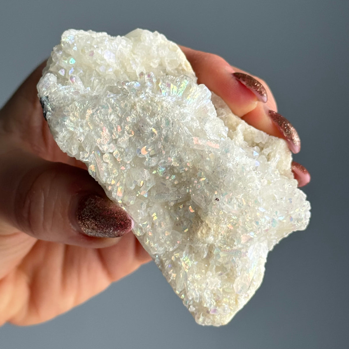 Angel Aura Quartz Cluster Crystal Specimen – Wholehearted Crystal Creations