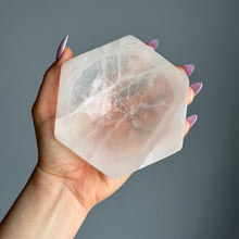 Selenite (Satin Spar) Hexagon Crystal Bowl Specimen (Medium)