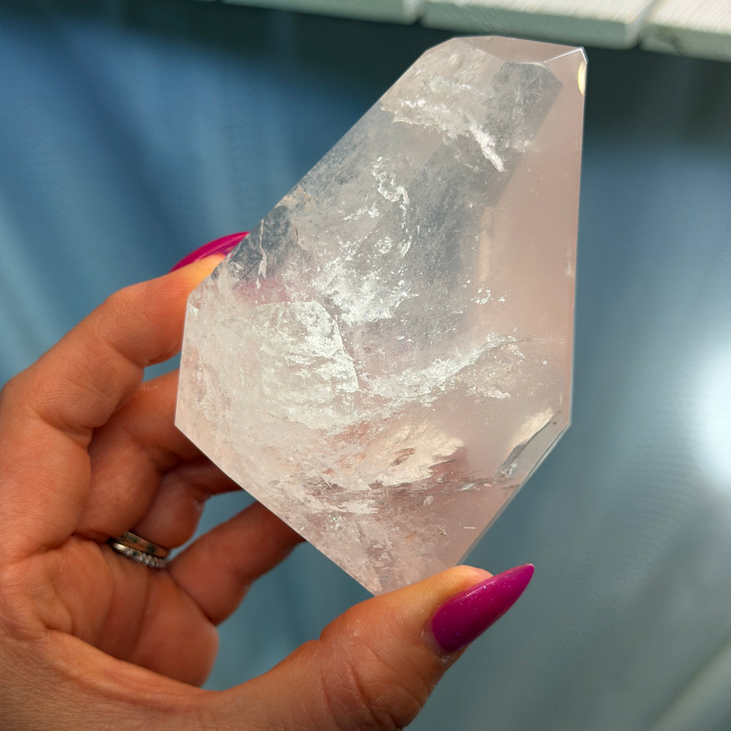 Pink Lithium Quartz (Rare) Crystal Tower Specimen PLQ#39 – Wholehearted Crystal Creations