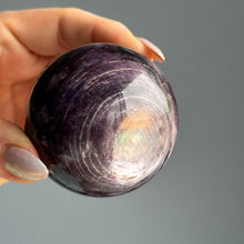 Purple Mica (AAA Lepidolite) Crystal Sphere Specimen