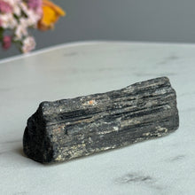 Black Tourmaline with Mica Raw Crystal Specimen BTR26