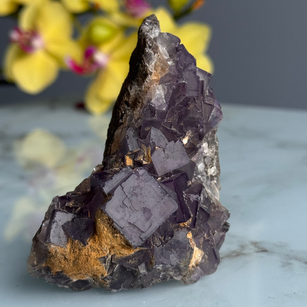 Purple Fluorite Raw Crystral Specimen