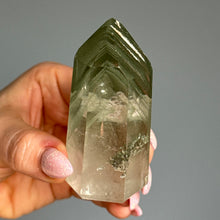 Garden Quartz Green Phantom Lodolite Tower Specimen
