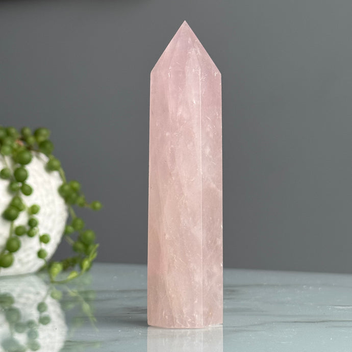 Imperfect Rose Quartz Tower Specimen