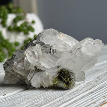 Epidote + Chlorite in Quartz Specimen #14