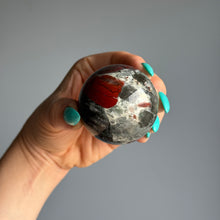 Bloodstone Jasper Polished Crystal Sphere Specimen