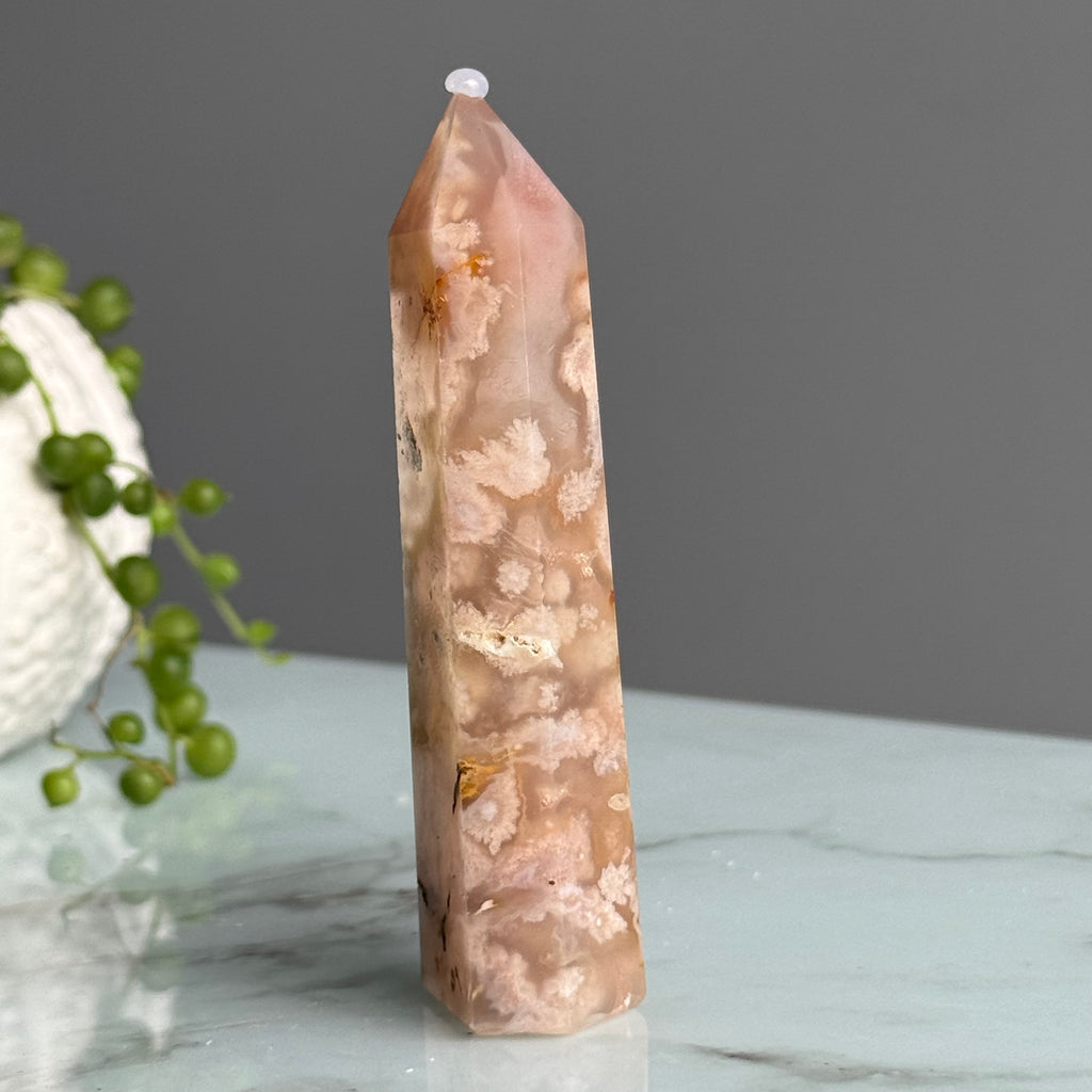 Flower Agate Tower Crystal Specimen – Wholehearted Crystal Creations