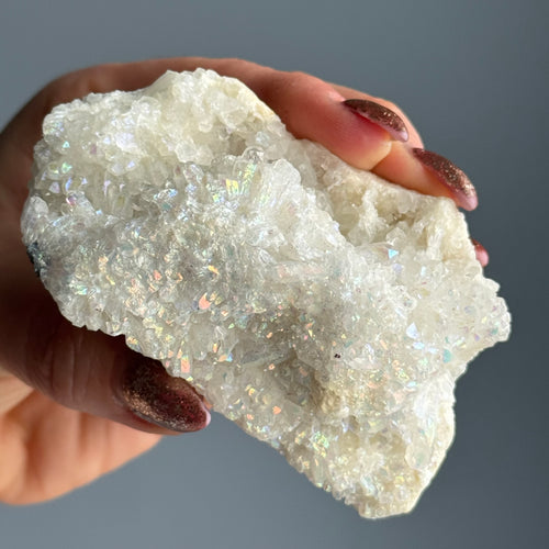 Angel Aura Quartz Cluster Crystal Specimen – Wholehearted Crystal Creations
