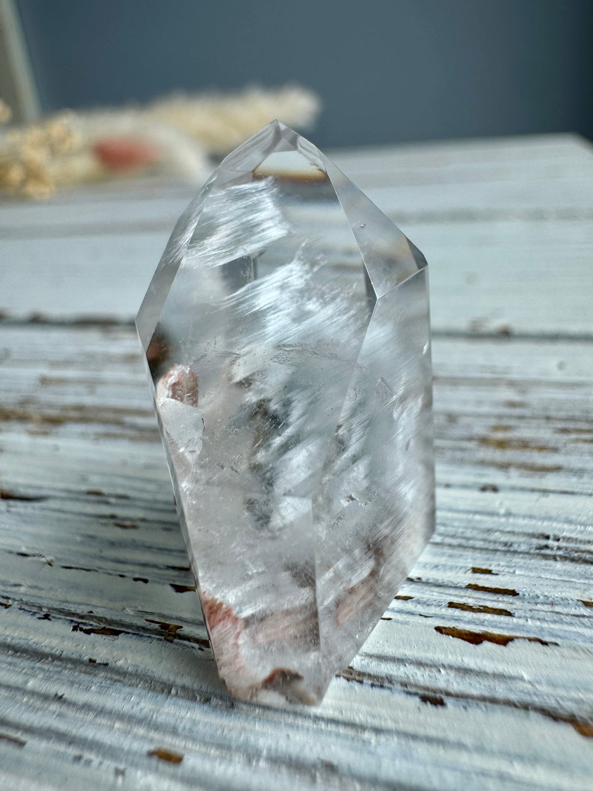 Blue Tara Quartz Crystal Specimen – Wholehearted Crystal Creations