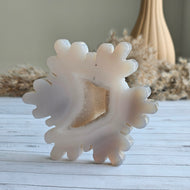 Agate Druzy Snowflake Carving Crystal Specimen – Wholehearted Crystal Creations