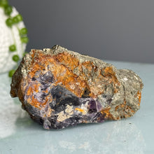 RARE Pyrite + Fluorite Raw Crystal Specimen